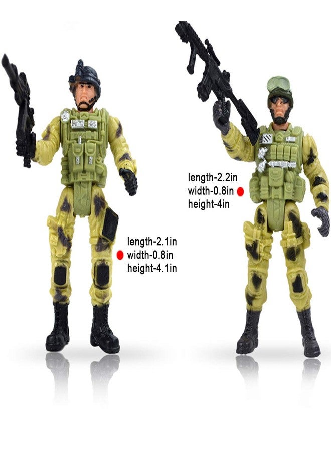 DC-BEAUTIFUL 12 Pack Military Soldier Special Forces SWAT Counter-Strikes Joint Movable Elite Model with Weapon - Image 4